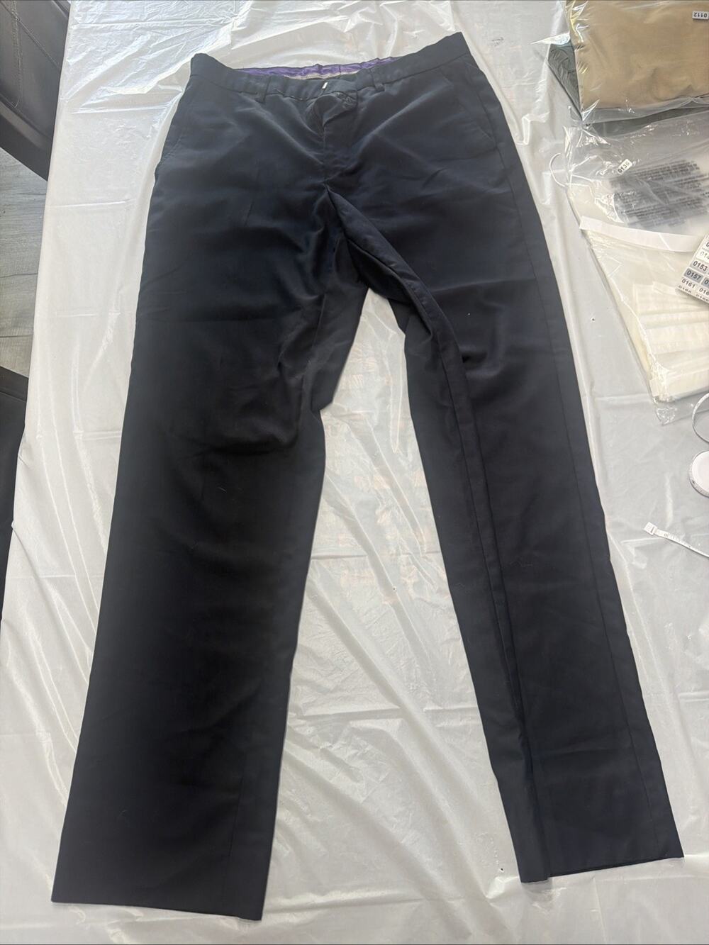 Vinci Men’s Dress Pants Size 30x30 Black Slacks Pleated
